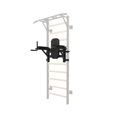 Afbeelding van Toorx Professional Dip Station voor LDX 3000 Wallbar Zwart Staal
