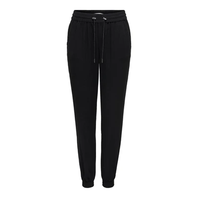 Afbeelding van ONLY Onlkelda Emery Mw Pull up broek PNT Noos voor dames, Zwart, 36W / 32L