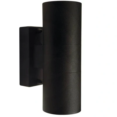 Afbeelding van Nordlux, Tuinverlichting, Tin, dubbel, wandlamp, zwart (GU10, IP54)