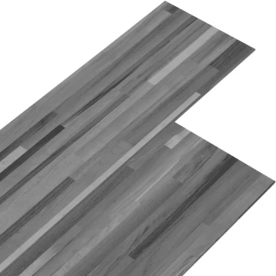 Afbeelding van vidaXL Vloerplanken zelfklevend 5,02 m² 2 mm PVC gestreept grijs