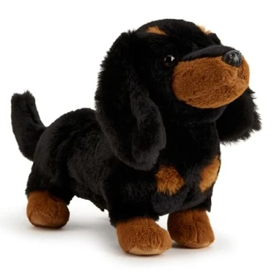 Afbeelding van Zappi Co Daisy de teckel pluche hond (20 cm), worsthond Delight, zacht, behaaglijk, 100% gerecycled, schattige lange vriend