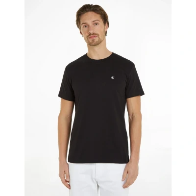 Afbeelding van Calvin Klein Jeans Embro Badge TEE Tshirt basic, Heren, Maat: Large, Black
