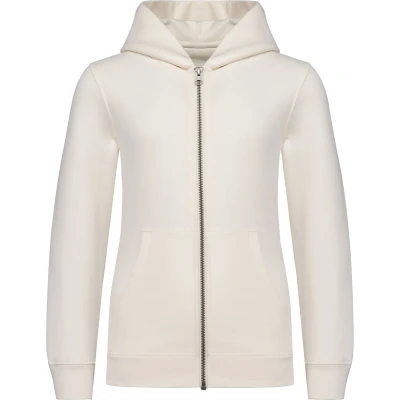 Afbeelding van Native Spirit Ecologische kindersweater met rits en capuchon NS405 Ivory
