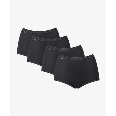 Afbeelding van Sloggi Basic MAXI 4 PACK Slip, Dames, Maat: 48, Black