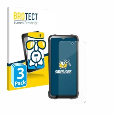 Afbeelding van BROTECT AirGlass Vetro (3 Stuk, Cubot King Kong 9), Smartphone beschermfolie, Transparant