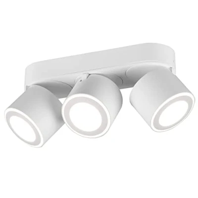 Afbeelding van Trio Leuchten LED plafond inbouw en opbouwlamp Taurus 652910331, metaal wit mat, incl. 3x 3,5 Watt + 1,5