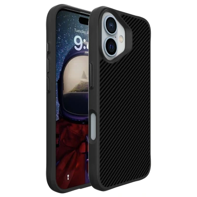 Afbeelding van Apple iPhone 16 Hoesje Kunststof imoshion Hardcase/Backcover Zwart Telefoonhoesje Shockproof/Valbescherming