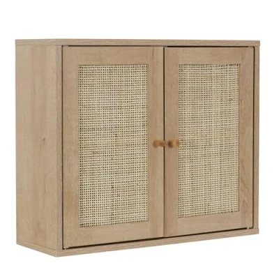 Afbeelding van HOME DECO FACTORY, HD0226, Wandkast, Bali model, Natural Crush Collectie, Meubels, Kast, Badkamermeubels, 60 x 50 20 cm, Bruin