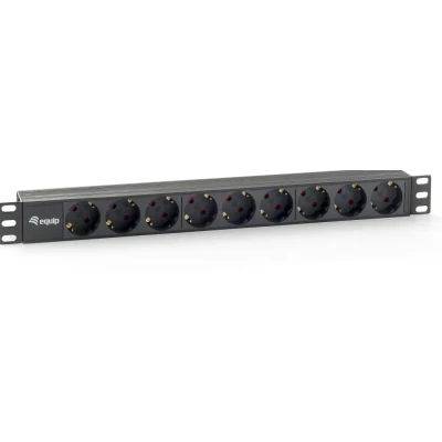 Afbeelding van Equip Stekkerdoos 48,3 cm (19 inch) 1HE (9 voudig, Schuko, 1,8 m)
