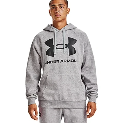 Afbeelding van Under Armour Rival BIG HD Hoodie, Heren, Maat: XL, Mod gray light heather