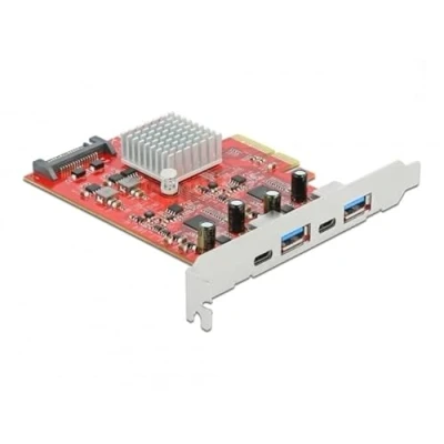 Afbeelding van PCI Express x4 Karte zu SuperSpeed USB 10 Gbps mit 2 x Typ A und