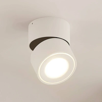 Afbeelding van Arcchio LED plafondlamp 1licht aluminium H: 12.8 cm wit Inclusief lichtbron