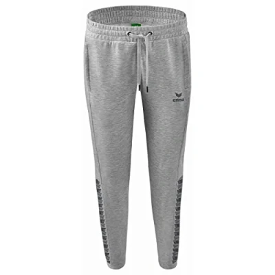 Afbeelding van Erima Essential Team sweatbroek dames licht grey melange/slate