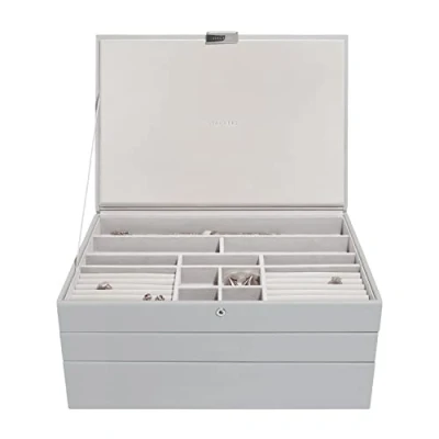 Afbeelding van Stackers Pebble Grey Supersize sieradendoosje Set van 3