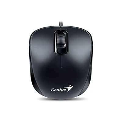 Afbeelding van Genius 31010116106 DX 110 Optical Mouse PS/21000 DPI, 3 knoppen scroll muis zwart