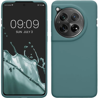 Afbeelding van kwmobile telefoonhoesje geschikt voor OnePlus 12 Hoesje met siliconen coating Smartphone case in Arctische nacht