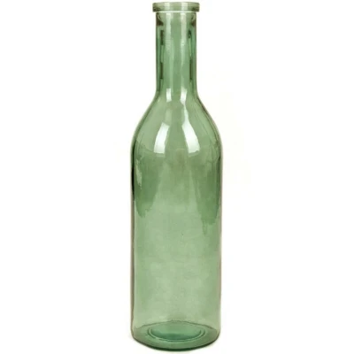 Afbeelding van Mica Decorations fles rioja glas maat in cm: 75 x 18 grijs