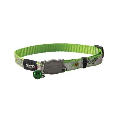 Afbeelding van Rogz Kattenhalsband Reflectocat Green Fish