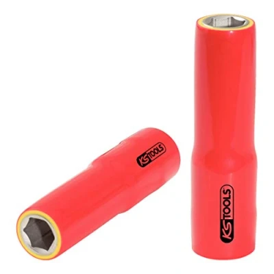 Afbeelding van KS Tools, Dopsleutel + dopmoer, 1/2&quot; stopcontact met beschermende isolatie (12 mm)