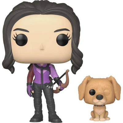 Afbeelding van Funko Kate Bishop met Lucky the Pizza Dog Pop! Marvel Hawkeye Figuur 9cm