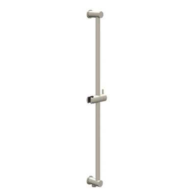 Afbeelding van IVY glijstang 80cm met geïntegreerde wateruitlaat Geborsteld Nikkel PVD