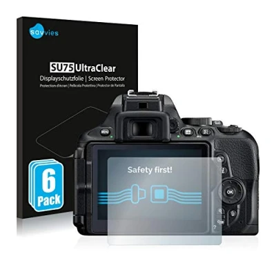 Afbeelding van Savvies Screenprotector voor Nikon D5600 Folie Beschermfolie transparant (6 Stuks)