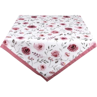 Afbeelding van Clayre &amp; Eef Roze Tafelkleed 100*100 cm RUR01