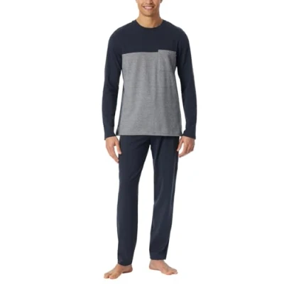 Afbeelding van Schiesser heren pyjamaset, Nachtblauw_181170, 52