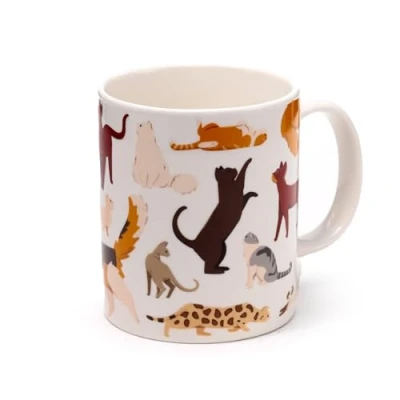 Afbeelding van Porselein mok Feline Fine Cats