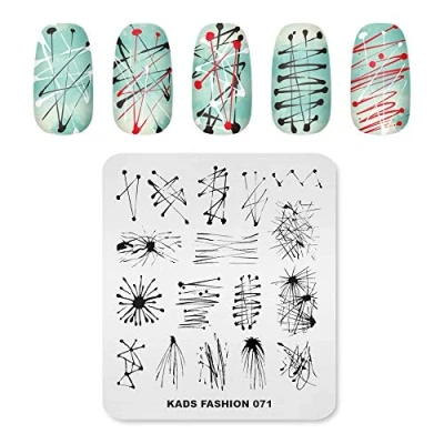 Afbeelding van KADS Nail Art Stempel Plaat Fashion Serie Stempelen Template Afbeelding Diy Decoratie Tool (FA071)