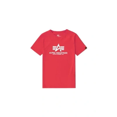 Afbeelding van Alpha Industries Basic T Kinderen/Tieners shirt Speed Red