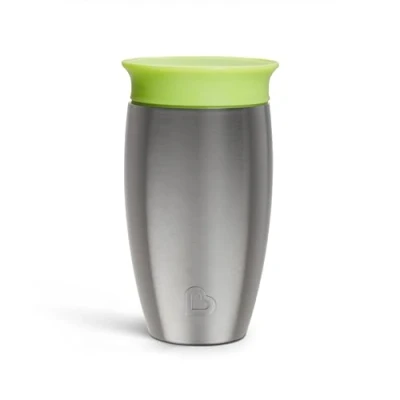 Afbeelding van Munchkin Miracle 360 graden roestvrijstalen drinkbeker, 296 ml, groen