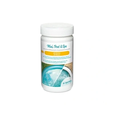 Afbeelding van BAYROL Mini Pool &amp; Spa pH verlager, 1,5 kg, zuivere minus granulaat, verlaagt waarde, voor kinderbadjes, whirlpool, opzetzwembad. Bevat maatlepel