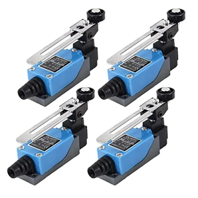 Afbeelding van GUUZI 4st ME 8108 Momentary Eindschakelaar Verstelbare Rolhefboomarm NC NO CNC Mill Router Laser Plasma Compatibel met Ar duino 0 250V/5A