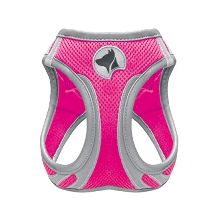 Afbeelding van Kruis wandeltuig voor honden Reflecterende M Fuchsia 260 gr