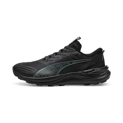 Afbeelding van Puma Electrify Nitro 3 TR Trail hardloopschoenen, Heren, Maat: 40.5, Black/mineral gray Textiel/ synthetisch