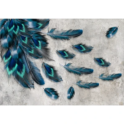 Afbeelding van Fotobehang Blown Feathers Vliesbehang