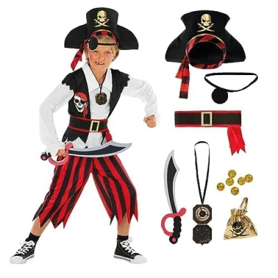 Afbeelding van Morph piratenkostuum voor kinderen, 7 9 jaar