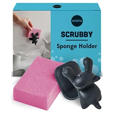 Afbeelding van Scrubby Sponshouder Grijs