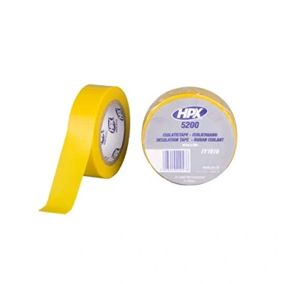 Afbeelding van HPX PVC isolatietape Geel 19mm x 10m IY1910 120 stuks