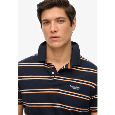 Afbeelding van Superdry Poloshirt, Heren, Maat: Large, Eclipse navy multi stripe