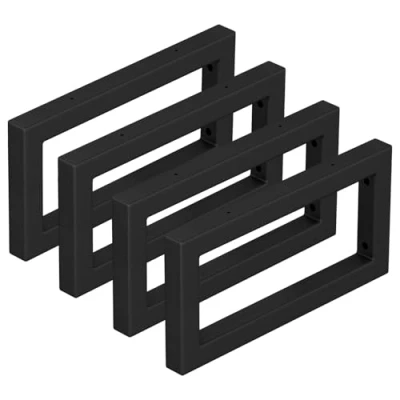 Afbeelding van JYiuog Wastafelhouder, wastafelstandaard, wandmontage, plankhouder van metaal, consoledrager voor wastafels, veelzijdige wandhouders (zwart, 30 cm, 4 stuks)