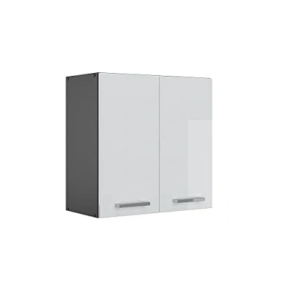 Afbeelding van Vicco Hangkast &quot;R Line&quot;, Wit Hoogglans/Antraciet, 60 cm