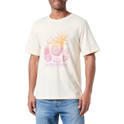 Afbeelding van JACK &amp; JONES JORLAFAYETTE Tee SS Crew Neck 2 FST, Botercrème., M