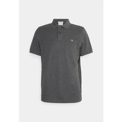 Afbeelding van GANT REG Shield Poloshirt, Heren, Maat: 3XL, Antracit melange