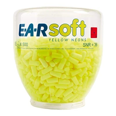 Afbeelding van 3M E A R PD 01 002 Rsoft Yellow Neon oordoppen navulling voor One Touch dispenser 36dB (500st) PD01002