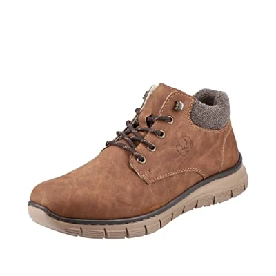 Afbeelding van Rieker heren comfortabele schoenen B5632, veterschoenen, bruin, 41 EU