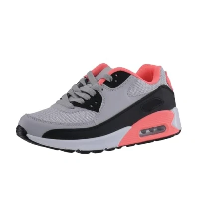 Afbeelding van Elara Chunkyrayan Sneakers, uniseks, sport, loopschoenen, gymschoenen, Grijs Abrikoos, 39 EU