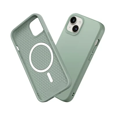 Afbeelding van RHINOSHIELD Case Compatible with [iPhone 14/13] SolidSuit Magsafe Shock Absorbent Slim Design Protective Cover Premium Matte Finish 3.5M / 11ft Drop Protection Sage Green