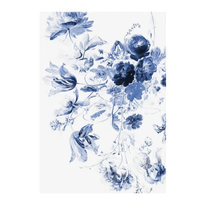 Afbeelding van KEK Royal Blue Flowers III 4 sheets WP 209 (Met Gratis Lijm)